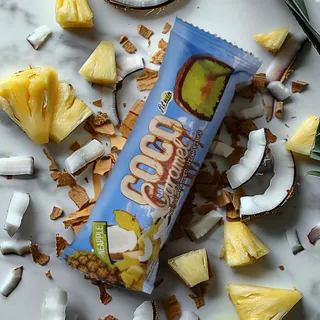 Кокосово-карамельний батончик FitWin Coco Caramel No Sugar Added, 40 грам - Ананас без доданого цукру