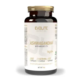 Екстракт ашваганди Evolite Nutrition Ashwagandha 375 mg, 100 вегакапсул
