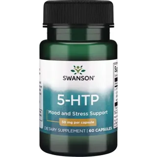 Амінокислота Swanson 5-HTP 50 mg, 60 капсул