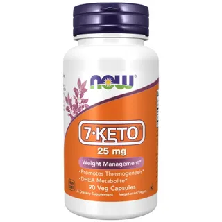 Жироспалювач NOW 7-Keto 25 mg, 90 вегакапсул