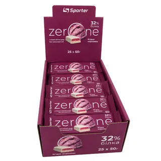 Батончик Sporter Zero One, 25*50 грам - Ягідне морозиво