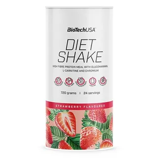 Замінник харчування BioTech Diet Shake, 720 грам - Полуниця