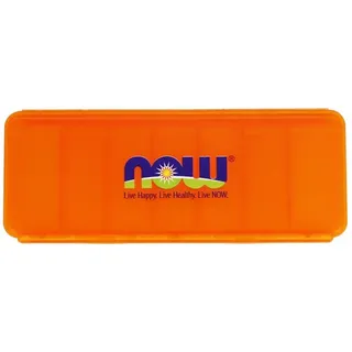 Таблетниця NOW 7-day pill box, Orange