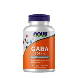 Амінокислота NOW GABA 500 mg, 100 вегакапсул
