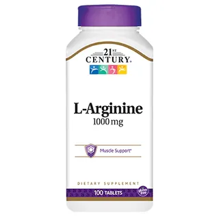 Амінокислота 21st Century L-Arginine 1000 mg, 100 таблеток