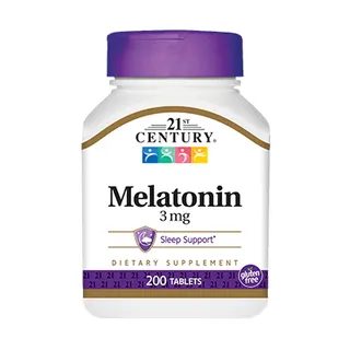 Натуральна добавка 21st Century Melatonin 3 mg, 200 таблеток