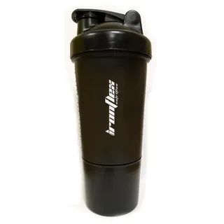 Шейкер IronFlex Shaker 500 мл з пружинкою + контейнер, Black
