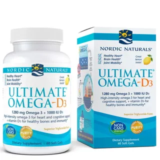 Жирні кислоти Nordic Naturals Ultimate Omega-D3, 60 капсул