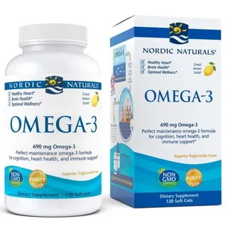 Жирні кислоти Nordic Naturals Omega-3, 120 капсул
