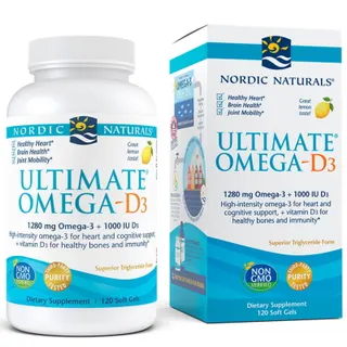 Жирні кислоти Nordic Naturals Ultimate Omega-D3, 120 капсул
