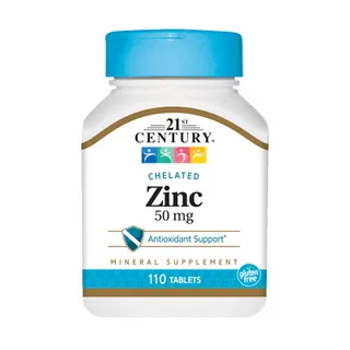 Вітаміни та мінерали 21st Century Zinc 50 mg, 110 таблеток