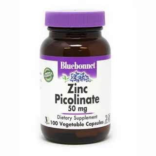 Вітаміни та мінерали Bluebonnet Nutrition Zinc Picolinate 50 mg, 100 вегакапсул