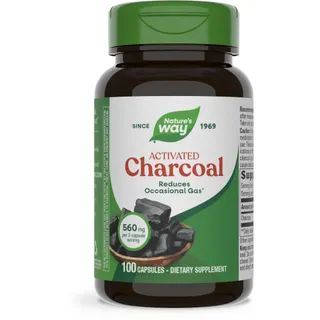 Активоване вугілля Nature's Way Activated Charcoal, 100 капсул