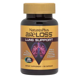 Вітаміни та мінерали Natures Plus Age-Less Lung Support, 90 капсул