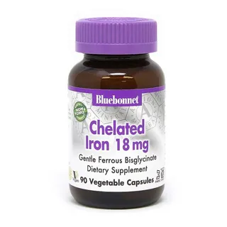 Вітаміни та мінерали Bluebonnet Nutrition Albion Chelated Iron 18 mg, 90 вегакапсул