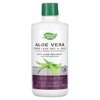 Натуральна добавка Nature's Way Aloe Vera Leaf Gel and Juice, 1 л - Лісова ягода