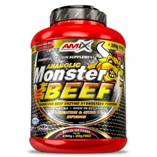 Протеїн AMIX Anabolic Monster Beef, 2.2 кг - Банан-полуниця