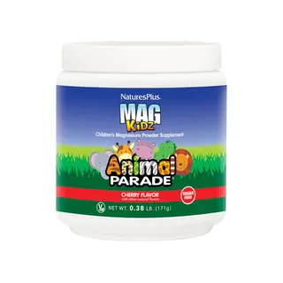Вітаміни та мінерали Natures Plus Animal Parade MagKidz Magnesium Sugar Free, 171 грам - Вишня