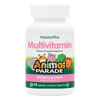 Вітаміни та мінерали Natures Plus Animal Parade Multivitamin Children’s Chewables, 90 жувальних таблеток - Кавун