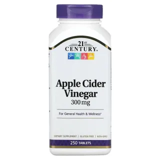 Натуральна добавка 21st Century Apple Cider Vinegar 300 mg, 250 таблеток
