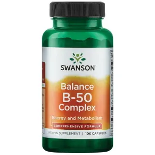 Вітаміни та мінерали Swanson Balance B-50 Complex, 100 капсул