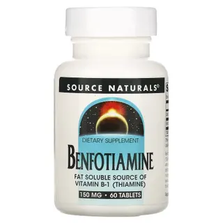 Бенфотіамін Source Naturals Benfotiamine 150 mg, 60 таблеток