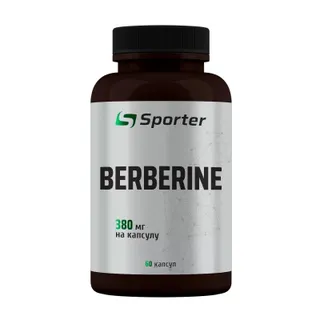 Натуральна добавка Sporter Berberine 380 mg, 60 капсул
