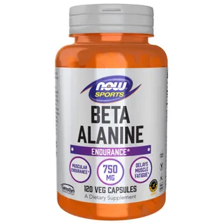 Амінокислота NOW Sports Beta-Alanine 750 mg, 120 вегакапсул