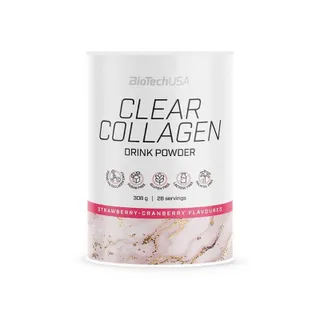 Колаген BioTech Clear Collagen Drink Powder, 308 грам - Журавлина-полуниця