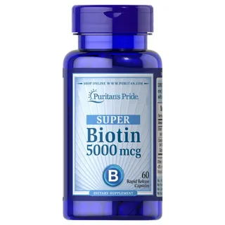 Вітаміни та мінерали Puritan's Pride Biotin 5000 mcg, 60 капсул