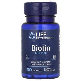 Біотин Life Extension Biotin 600 mg, 100 капсул