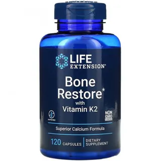 Вітаміни та мінерали Life Extension Bone Restore with Vitamin K2, 120 капсул