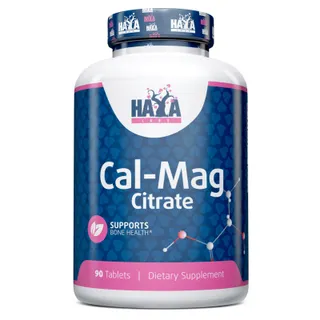 Вітаміни та мінерали Haya Labs Cal-Mag Citrate, 90 таблеток