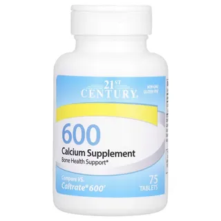 Вітаміни та мінерали 21st Century Calcium 600 mg, 75 таблеток