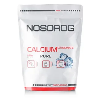 Вітаміни та мінерали Nosorog Calcium Carbonate, 200 грам