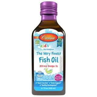 Жирні кислоти Carlson Labs Kid's The Very Finest Fish Oil, 200 мл - Ягоди
