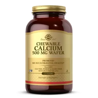 Вітаміни та мінерали Solgar Chewable Calcium 500 mg, 120 жувальних таблеток