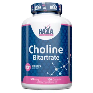 Вітаміни та мінерали Haya Labs Choline Bitartrate 500 mg, 100 капсул