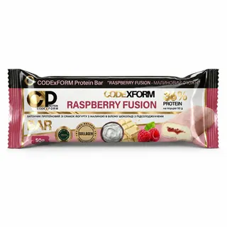 Протеїновий батончик CODExFORM Protein Bar, 50 грам - Полуничний чізкейк