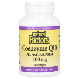 Коензим Q10 Natural Factors Coenzyme Q10 100 mg, 60 капсул