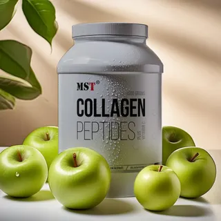 Препарат для суглобів і зв'язок MST Nutrition Collagen Peptides + Fortigel, 1кг - Зелене яблуко