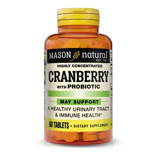 Натуральна добавка Mason Natural Cranberry with Probiotic Highly Concentrated, 60 таблеток