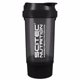 Шейкер Scitec Nutrition Shaker 500 мл 2-х компонентний, Black