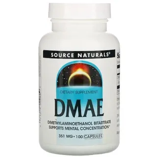 Натуральна добавка Source Naturals DMAE, 100 капсул