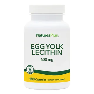 Натуральна добавка Natures Plus Egg Yolk Lecithin 600 mg, 180 вегакапсул