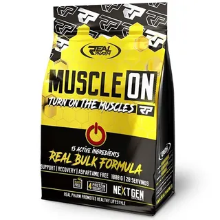 Гейнер Real Pharm Muscle ON, 1 кг - Полуниця