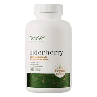 Екстракт бузини OstroVit Vege Elderberry, 90 капсул для підтримки імунної системи