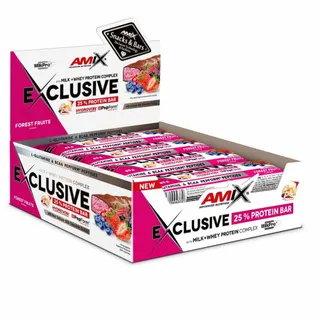 Батончик AMIX Exclusive Protein Bar, 12*85 грам - Лісові фрукти
