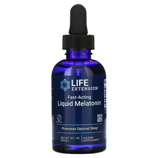 Натуральна добавка Life Extension Fast-Acting Liquid Melatonin, 59 мл - Ваніль-цитрус