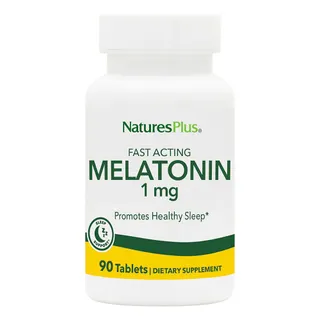 Мелатонін Natures Plus Fast Acting Melatonin 1 mg, 90 таблеток для гарного сну